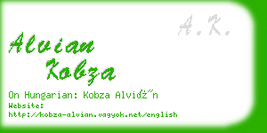 alvian kobza business card